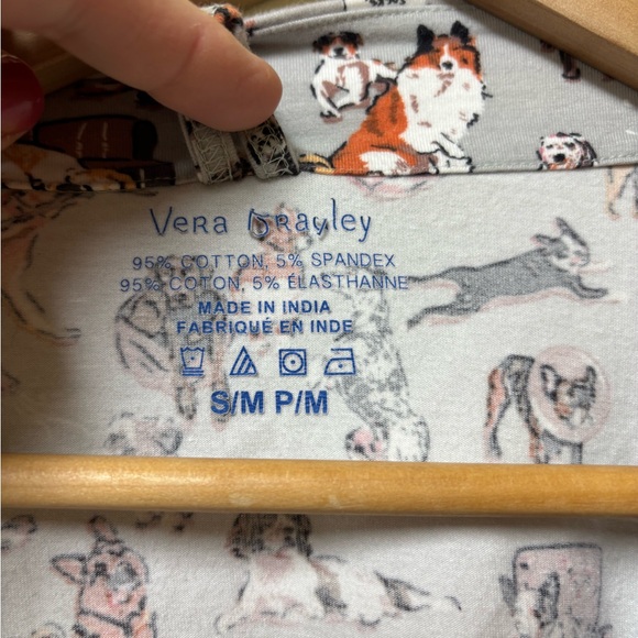Vera Bradley DOG SHOW Knit Robe Small Medium - Picture 6 of 6